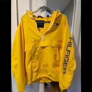 Men’s half zip pullover windbreaker hoodie